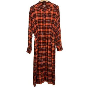 Dries Van Noten Red and Black Plaid Blazer